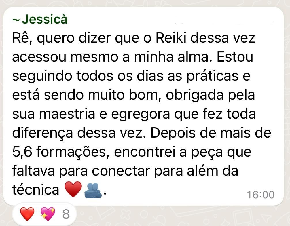 Depoimento Reiki Unificado
